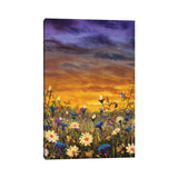 iCanvas "Flowers Field White Daisies Flowers Blue Cornflowers Oil Painting" by Valery Rybakow Canvas Print