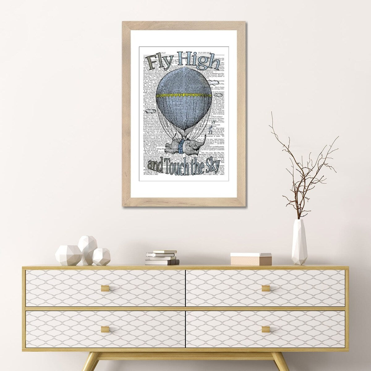 iCanvas "Fly High ''Blue''" by In the Frame Shop