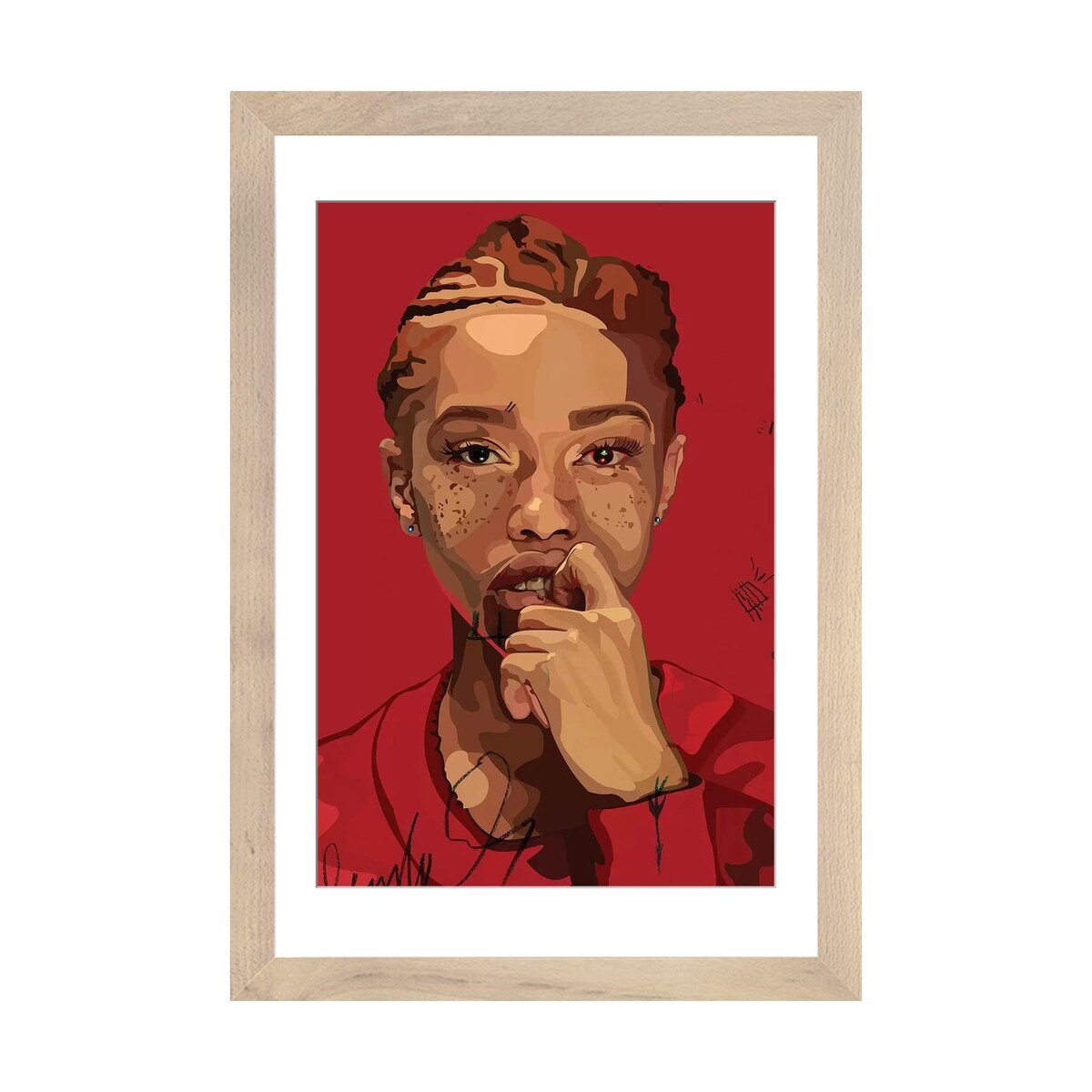 iCanvas "Freckles Girl" by Dai Chris Art