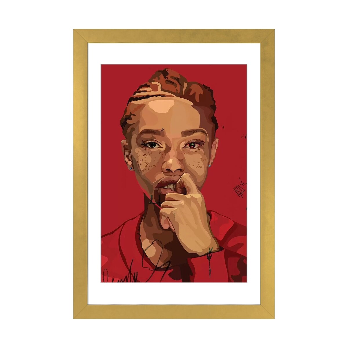 iCanvas "Freckles Girl" by Dai Chris Art