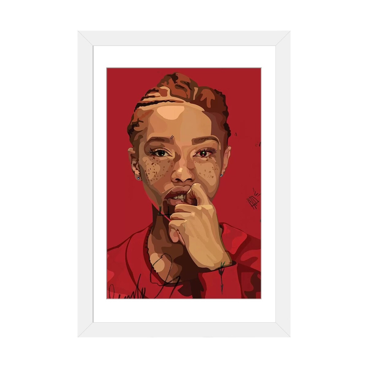 iCanvas "Freckles Girl" by Dai Chris Art