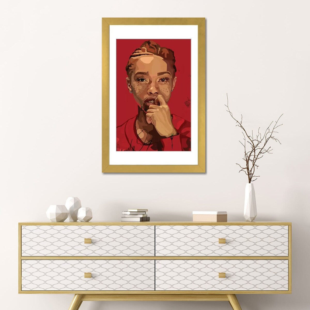 iCanvas "Freckles Girl" by Dai Chris Art