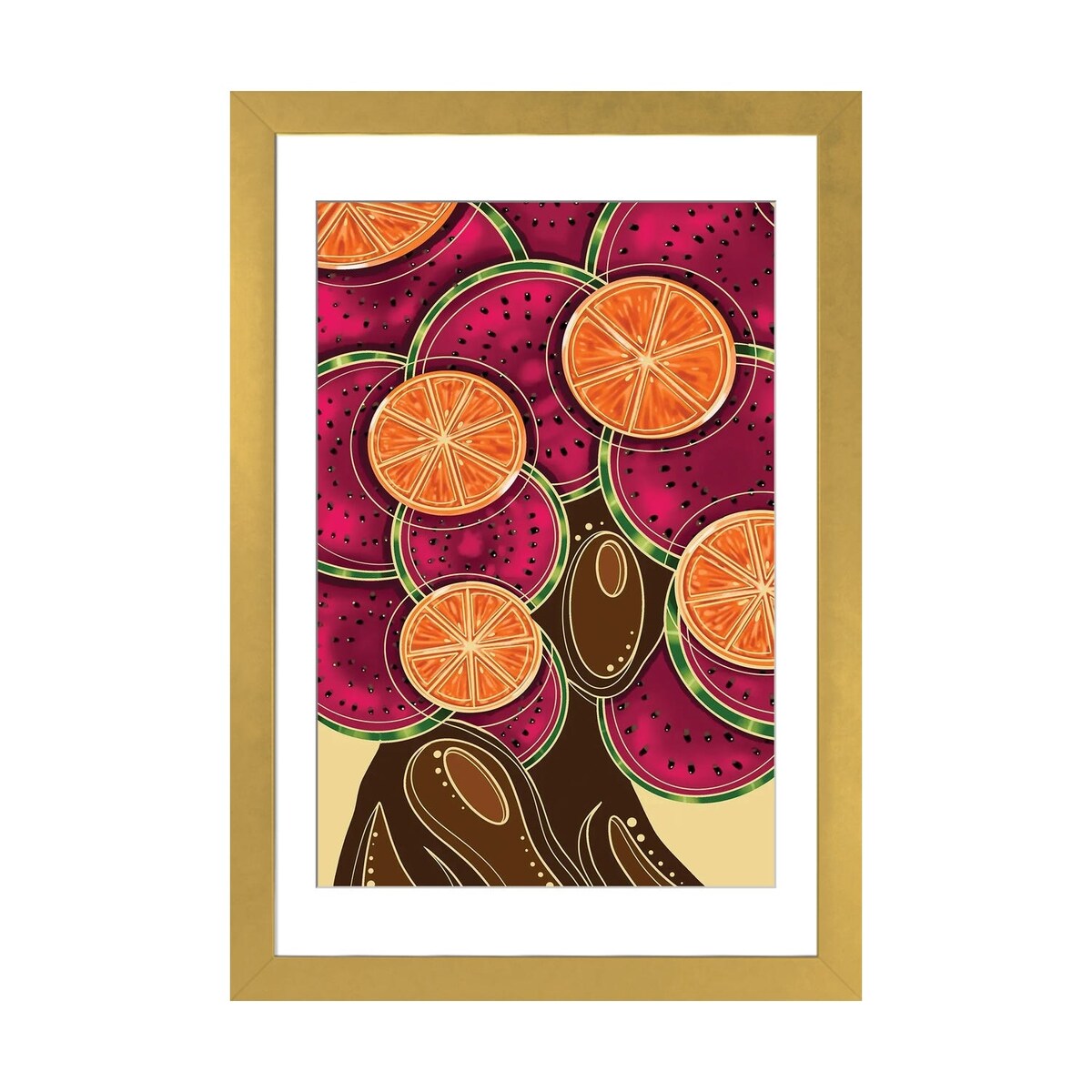 iCanvas "Fruity Fro" by Colored Afros Art