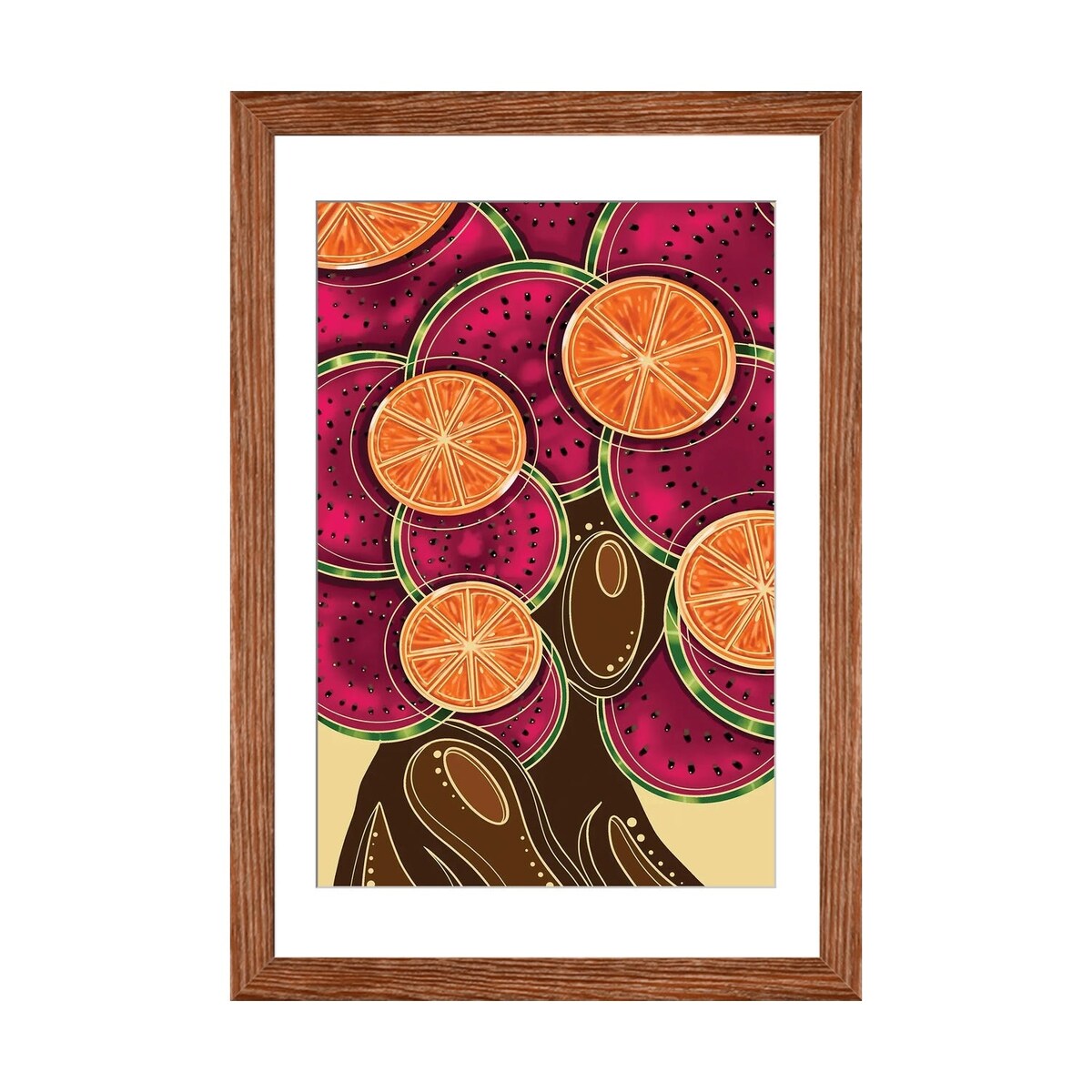 iCanvas "Fruity Fro" by Colored Afros Art