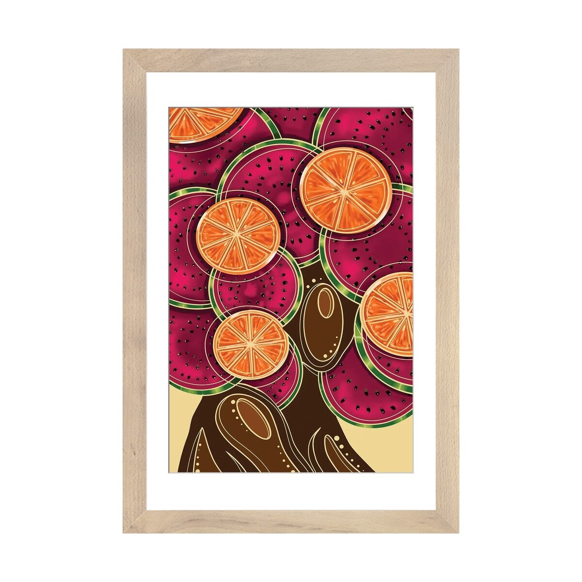 iCanvas "Fruity Fro" by Colored Afros Art