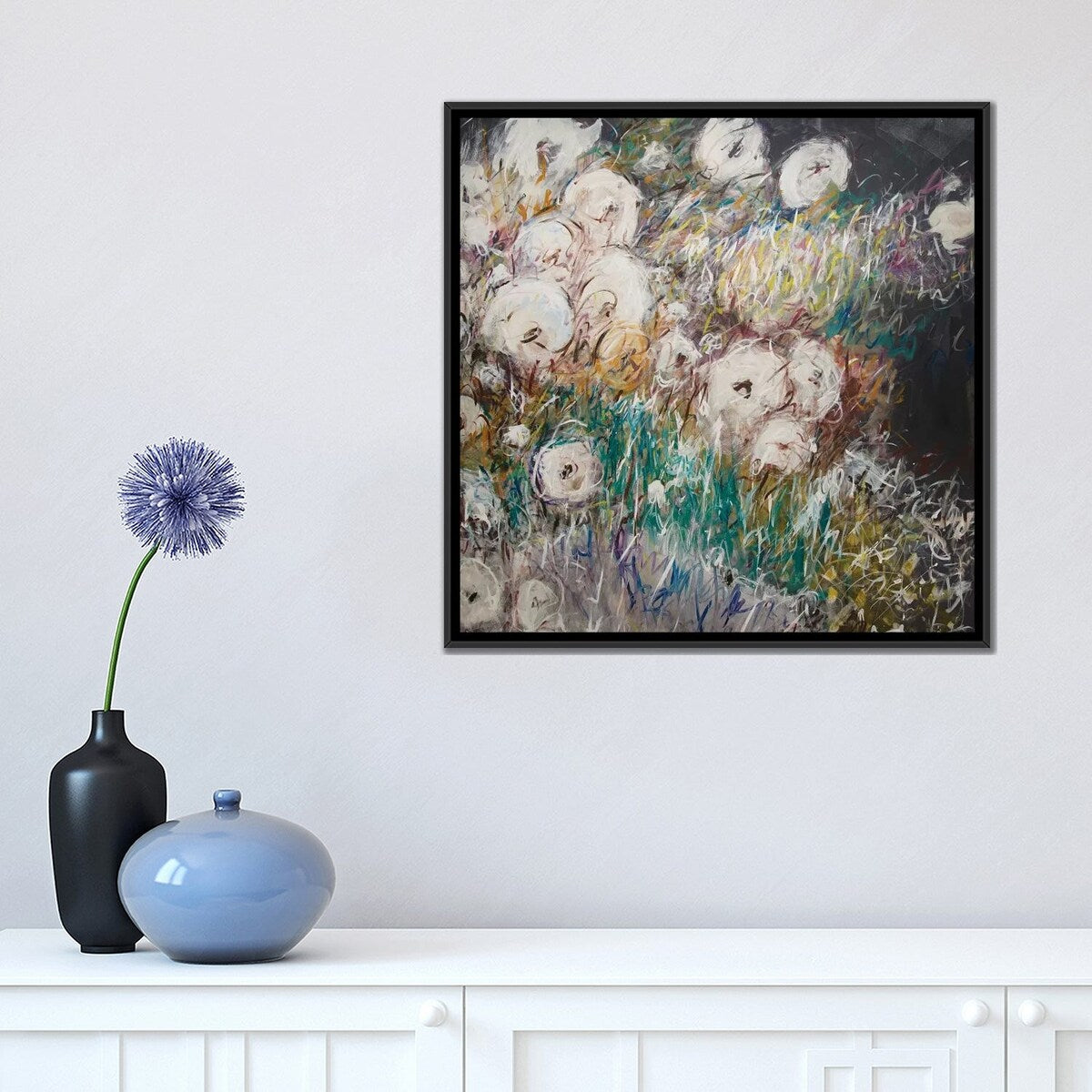 iCanvas "Gardening With Bees" by Stefanie Kirby Framed Canvas Print