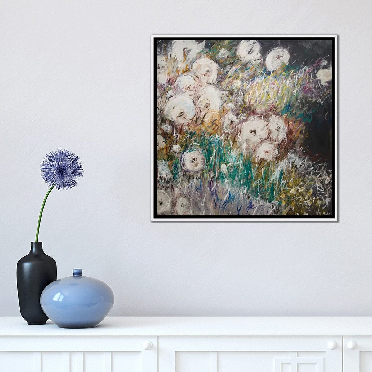 iCanvas "Gardening With Bees" by Stefanie Kirby Framed Canvas Print