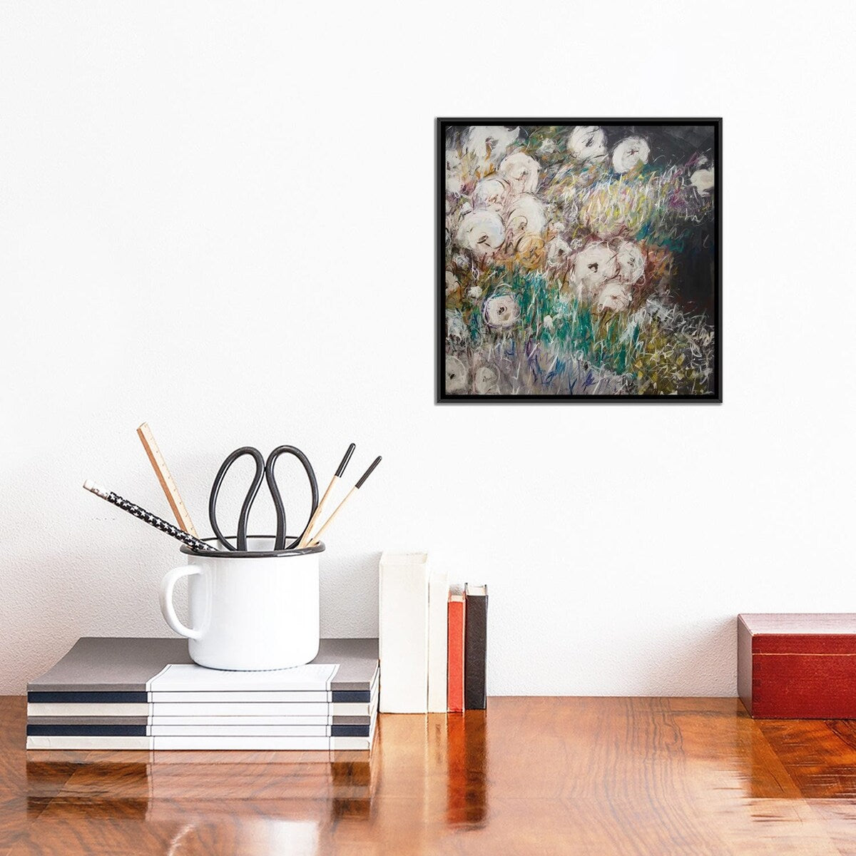 iCanvas "Gardening With Bees" by Stefanie Kirby Framed Canvas Print