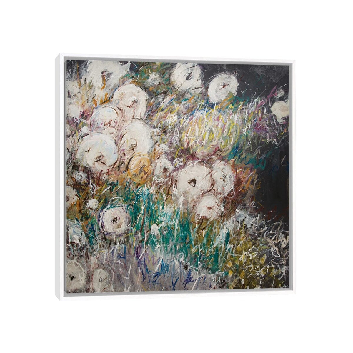iCanvas "Gardening With Bees" by Stefanie Kirby Framed Canvas Print