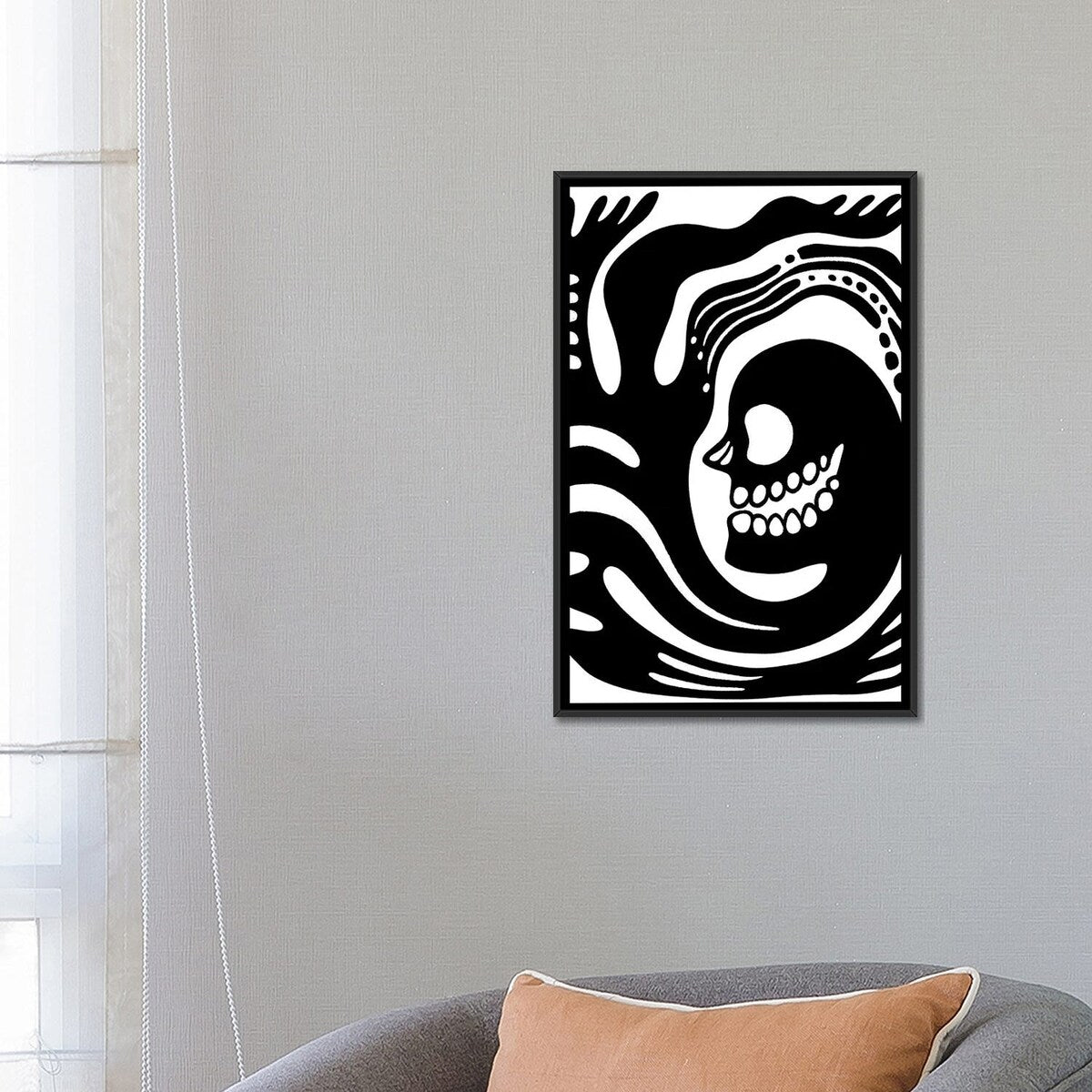 iCanvas "Ghost Bones" by Jesjinko Framed Canvas Print