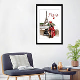 iCanvas "Girl In A Red Coat In Paris" by Criss Rosu