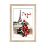 iCanvas "Girl In A Red Coat In Paris" by Criss Rosu