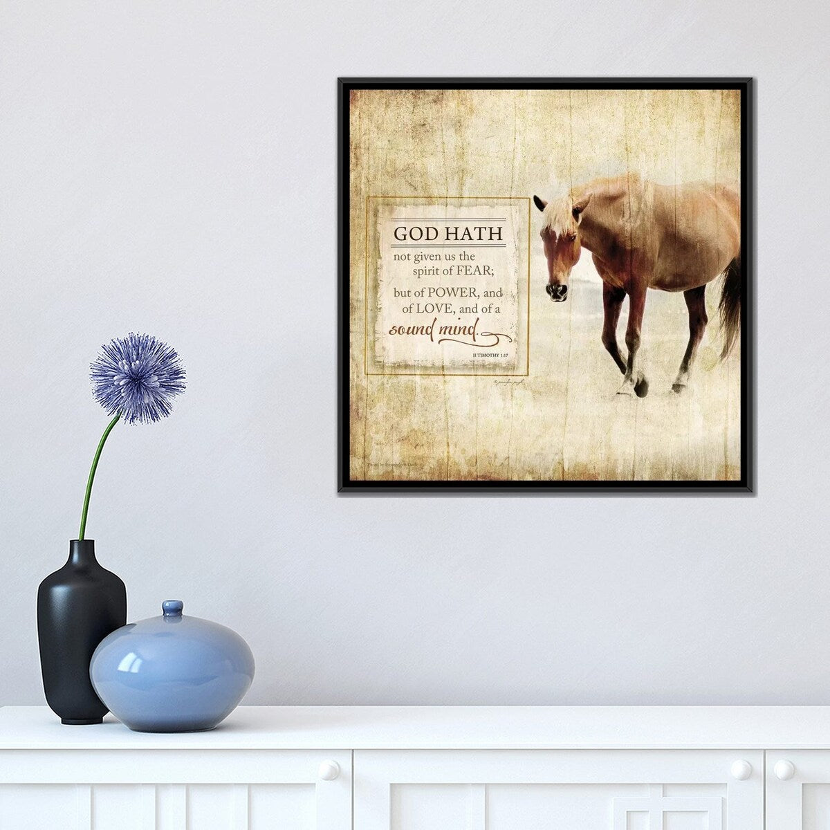 iCanvas "God Hath Not Given" by Jennifer Pugh Framed