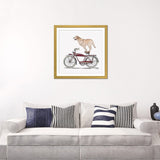 iCanvas "Golden Lab On Bicycle" by Carolynn Elshof