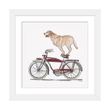 iCanvas "Golden Lab On Bicycle" by Carolynn Elshof