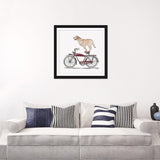 iCanvas "Golden Lab On Bicycle" by Carolynn Elshof