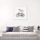 iCanvas "Golden Lab On Bicycle" by Carolynn Elshof