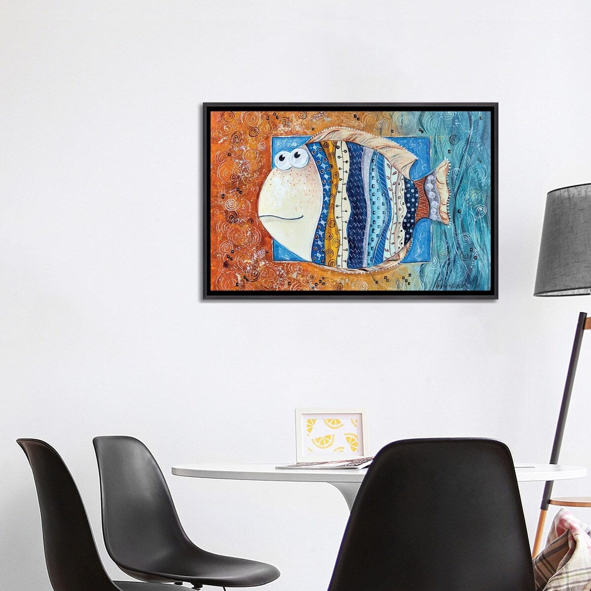 iCanvas "Good Luck Fish" by Natalia Grinchenko Framed