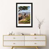 iCanvas "Grand Canyon National Park (Elk At The South Rim)" by Lantern Press