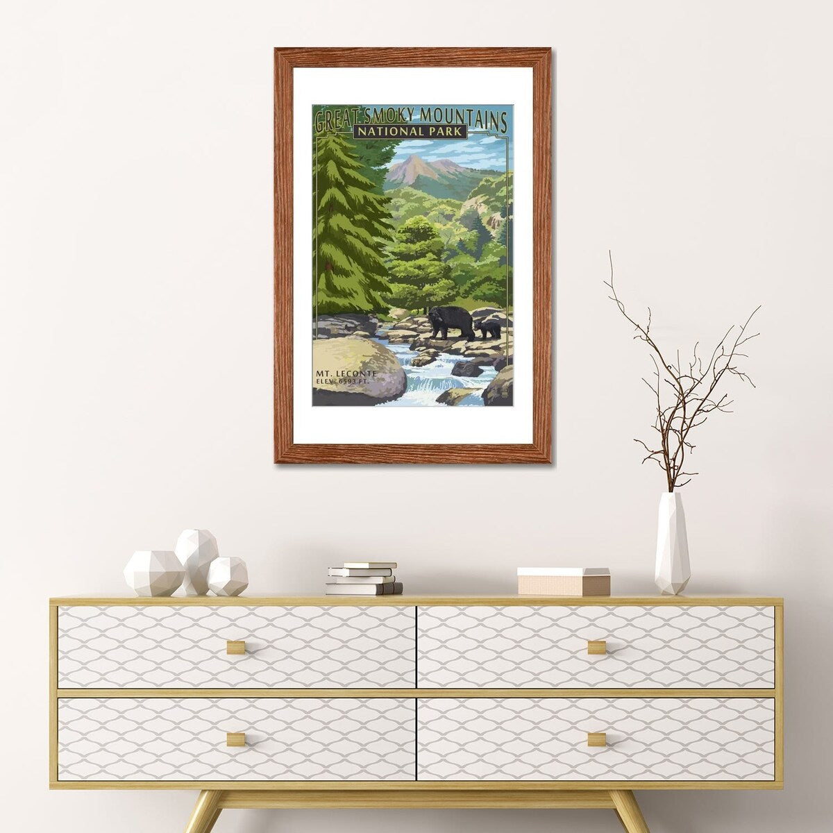iCanvas "Great Smoky Mountains National Park (Mount Le Conte)" by Lantern Press