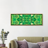 iCanvas "Green Flowers Kaleidoscope Effect" by Tom Quartermaine Framed Canvas Print