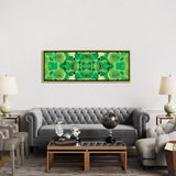iCanvas "Green Flowers Kaleidoscope Effect" by Tom Quartermaine Framed Canvas Print
