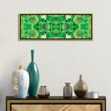 iCanvas "Green Flowers Kaleidoscope Effect" by Tom Quartermaine Framed Canvas Print