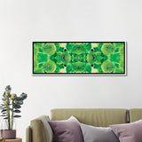 iCanvas "Green Flowers Kaleidoscope Effect" by Tom Quartermaine Framed Canvas Print
