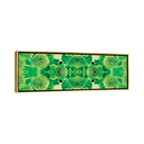 iCanvas "Green Flowers Kaleidoscope Effect" by Tom Quartermaine Framed Canvas Print