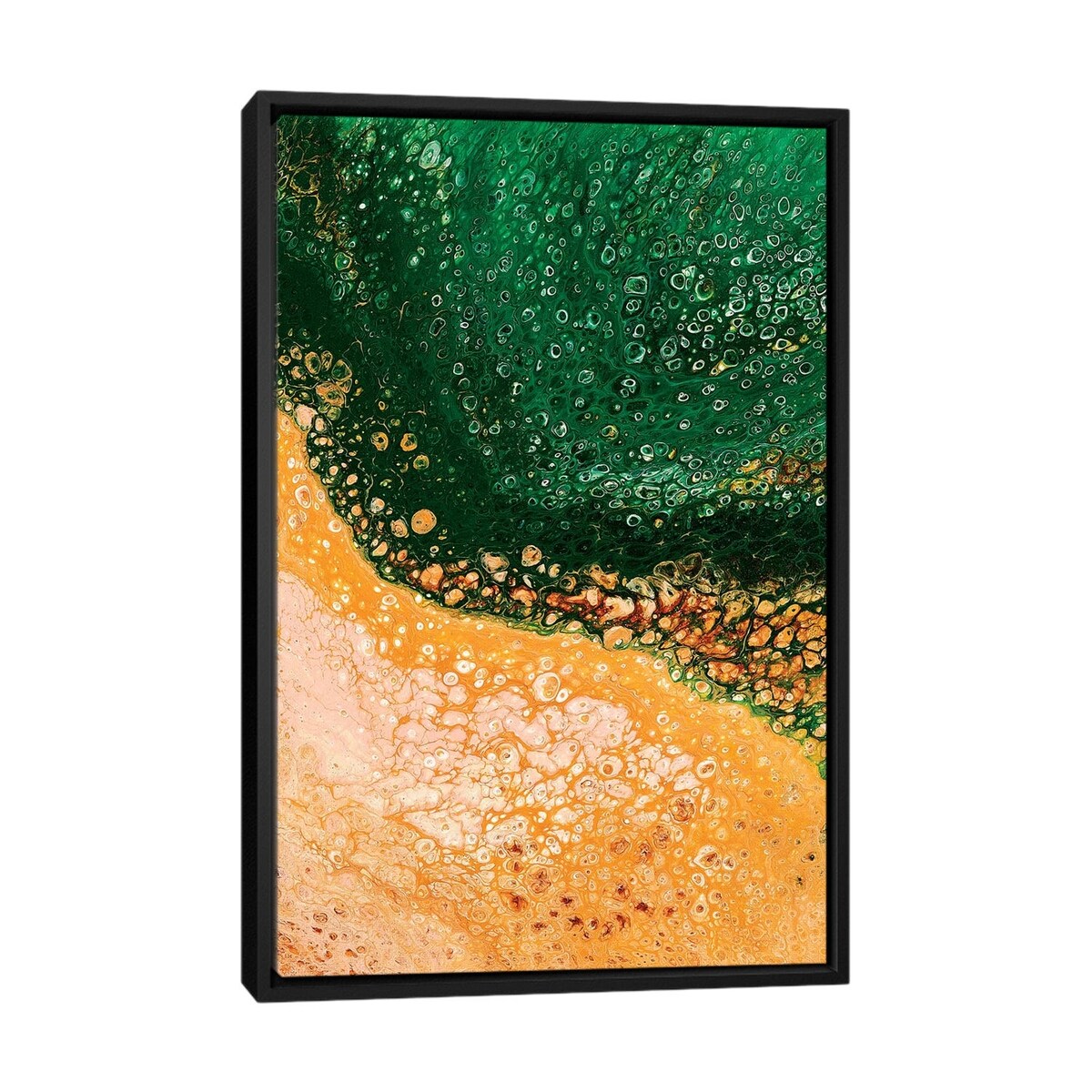 iCanvas "Green Shoreline I" by Ocllo Mason Framed