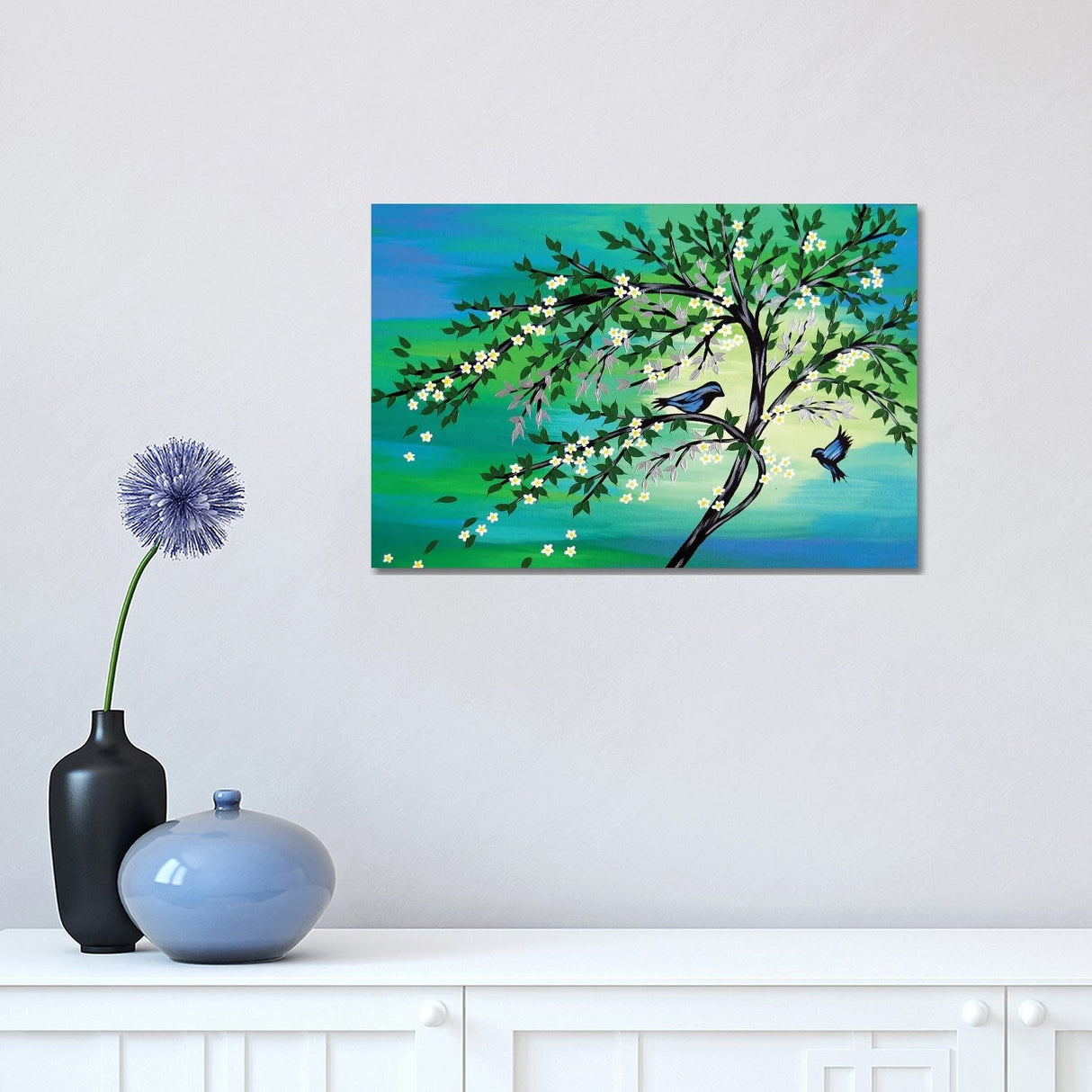 iCanvas "Green Tones Tree Of Life" by Cathy Jacobs Canvas Print