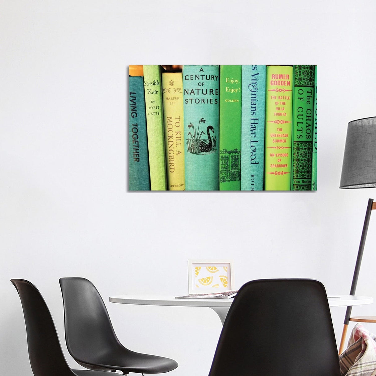 iCanvas "Green Vintage Spines" by Andrea Tarwater Canvas Print