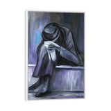 iCanvas "Grey Man" by Sebastien Montel Framed