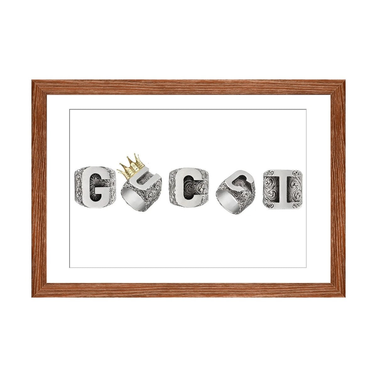 iCanvas "Gucci Crown Rings" by Julie Schreiber