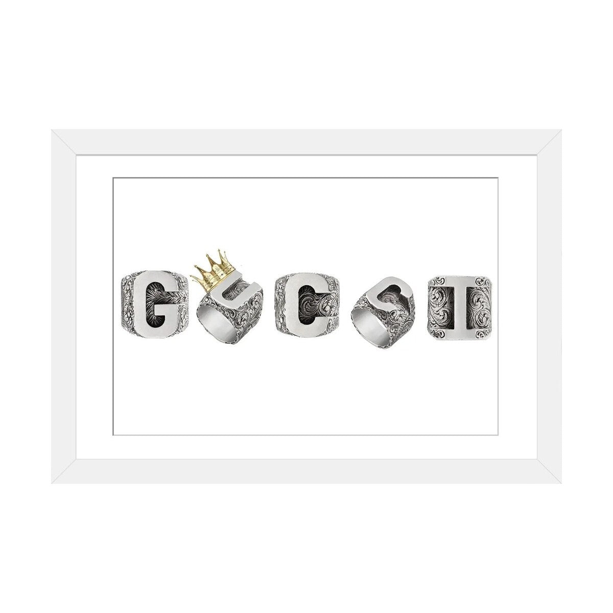 iCanvas "Gucci Crown Rings" by Julie Schreiber