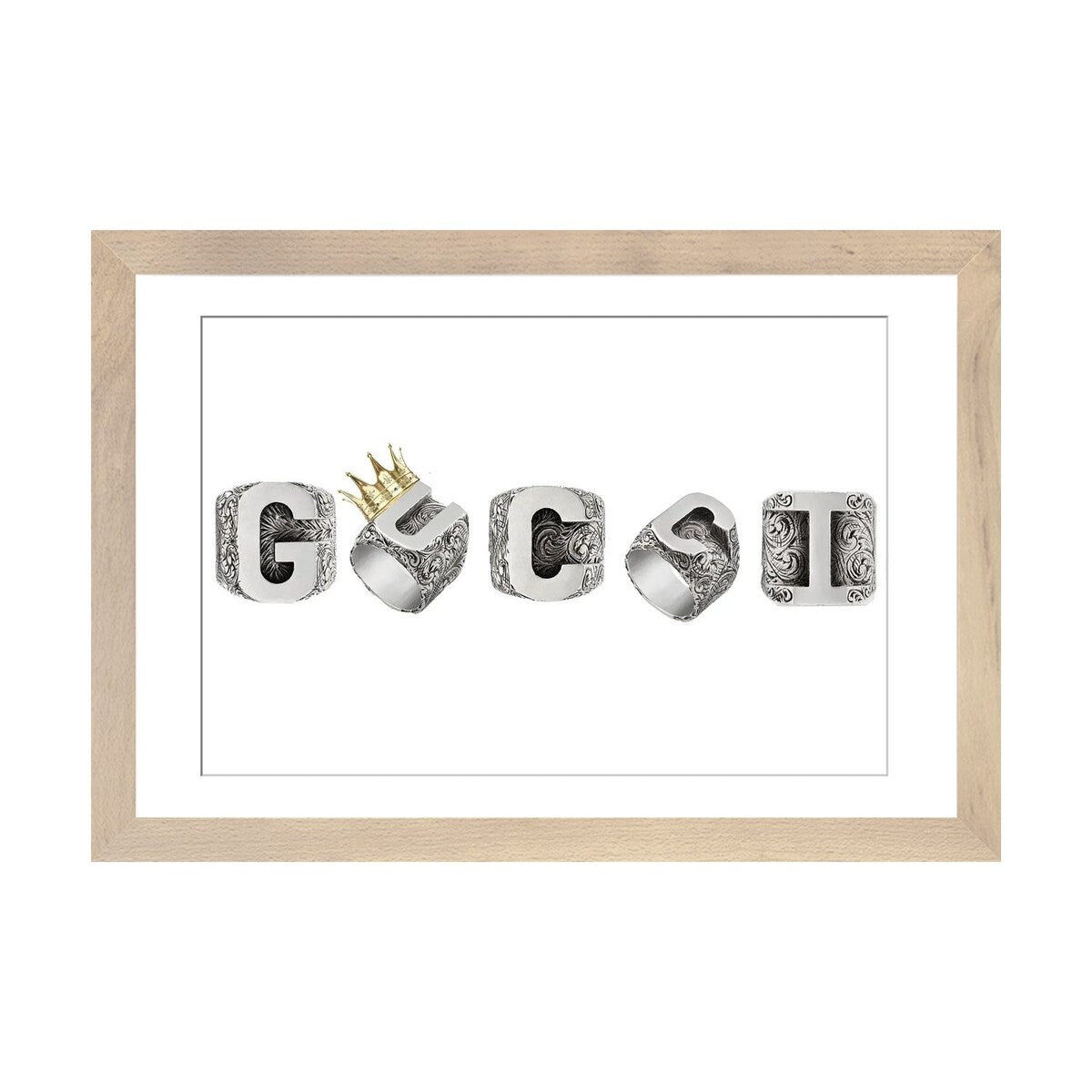 iCanvas "Gucci Crown Rings" by Julie Schreiber