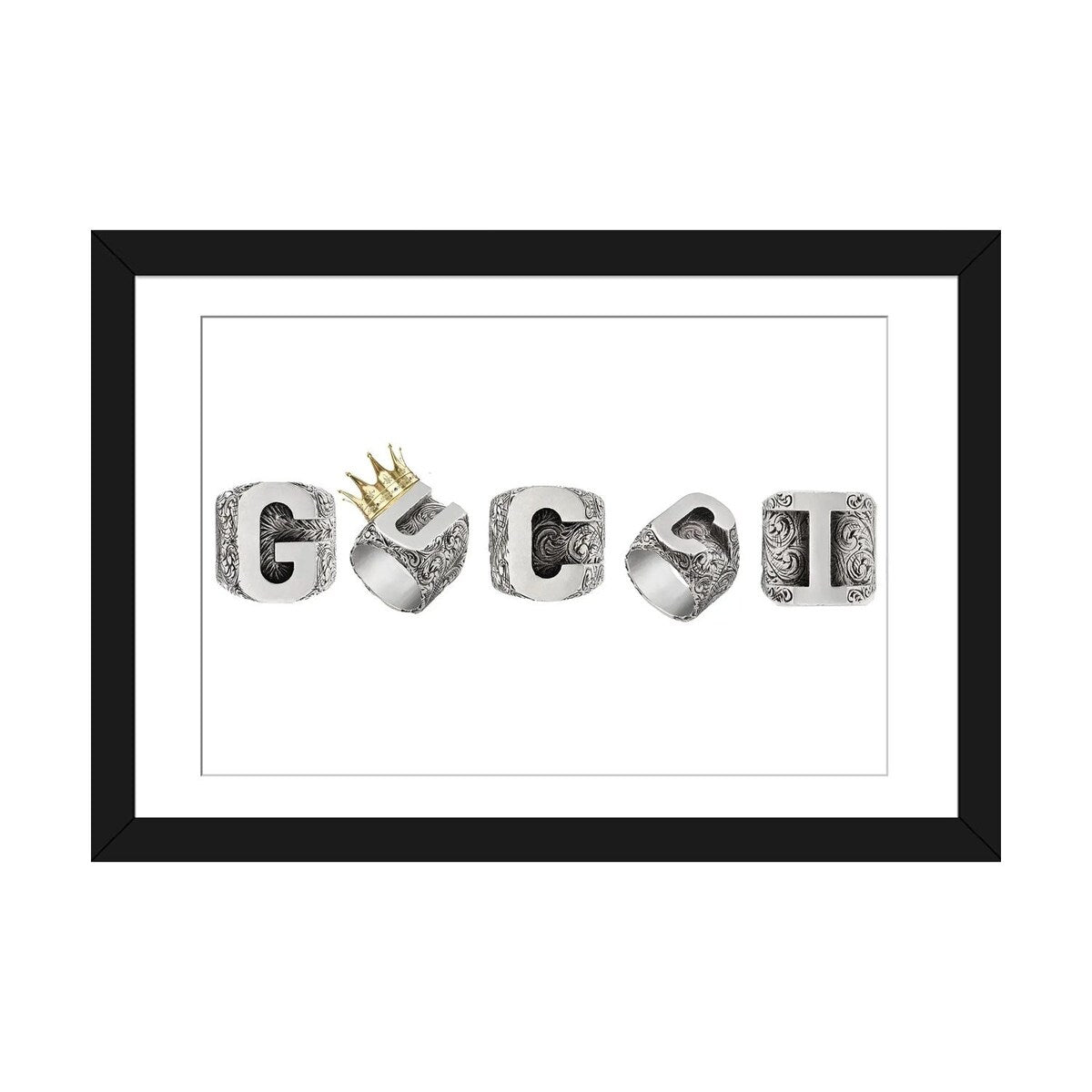 iCanvas "Gucci Crown Rings" by Julie Schreiber