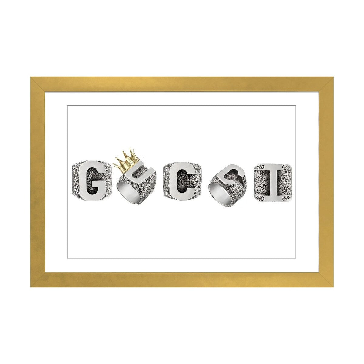 iCanvas "Gucci Crown Rings" by Julie Schreiber