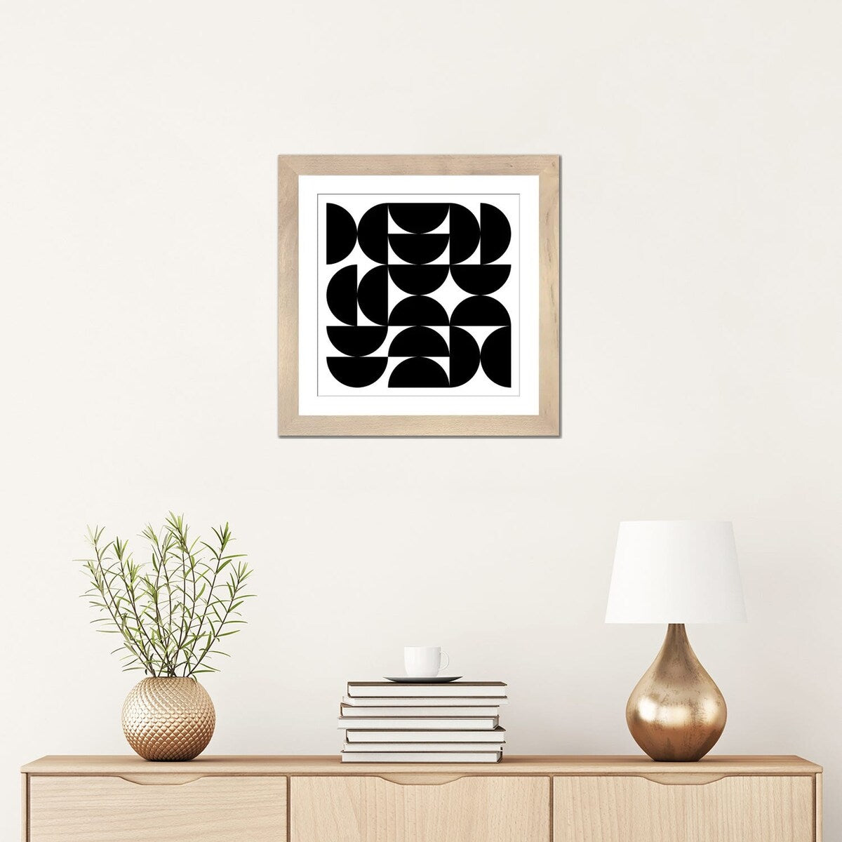iCanvas "Half Circles I" by The Maisey Design Shop