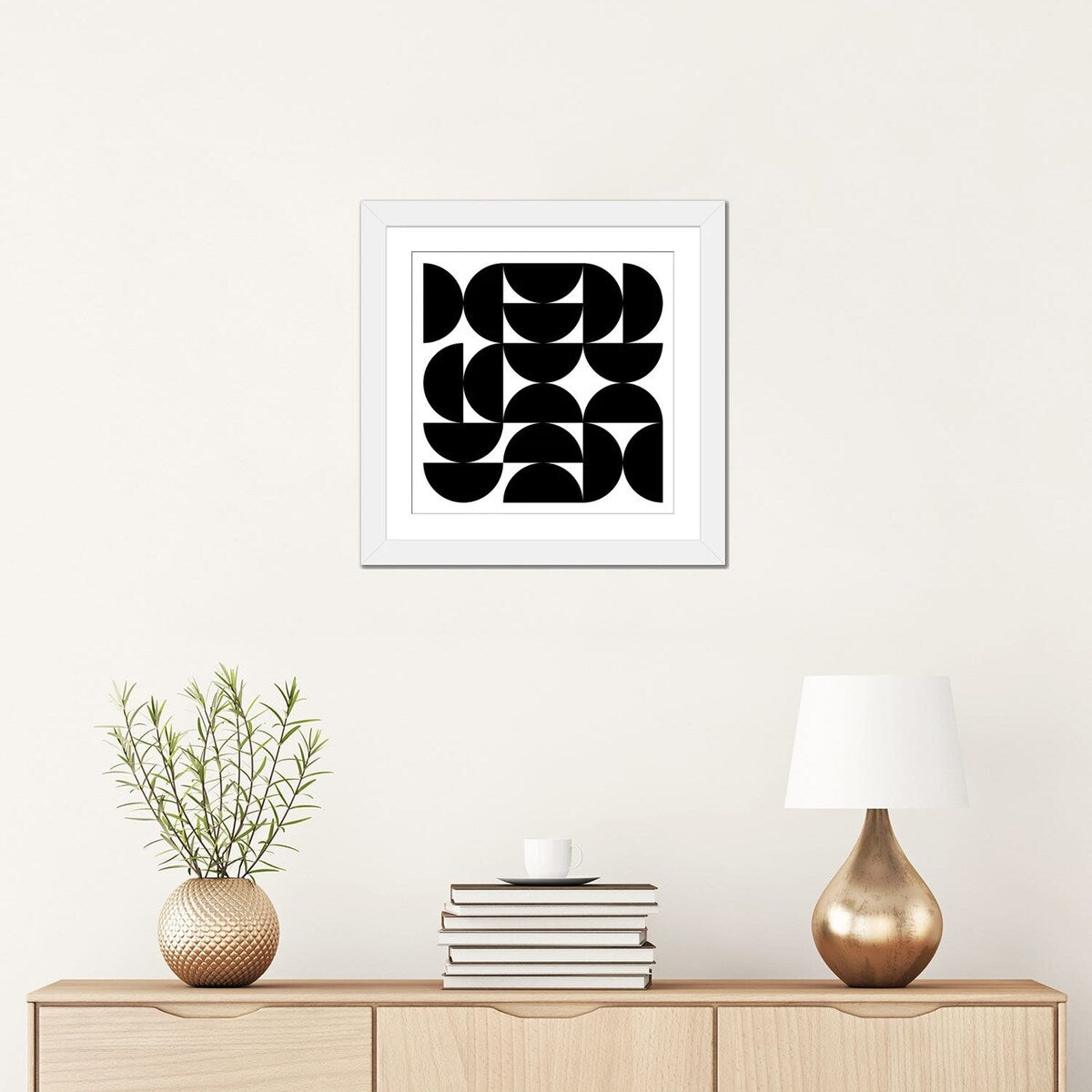 iCanvas "Half Circles I" by The Maisey Design Shop