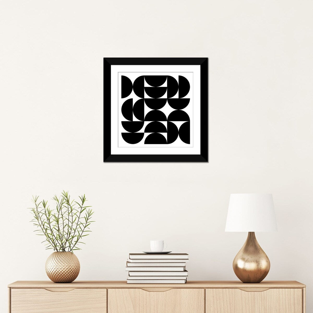 iCanvas "Half Circles I" by The Maisey Design Shop
