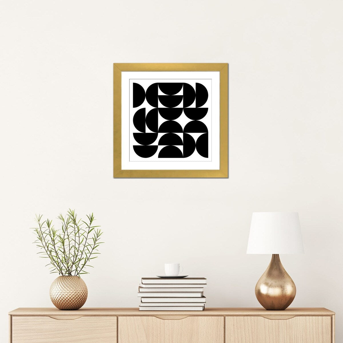 iCanvas "Half Circles I" by The Maisey Design Shop