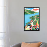 iCanvas "Happy Town" by Marina Ester Castaldo Framed Canvas Print