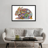 iCanvas "Hare" by Sue Coccia Framed