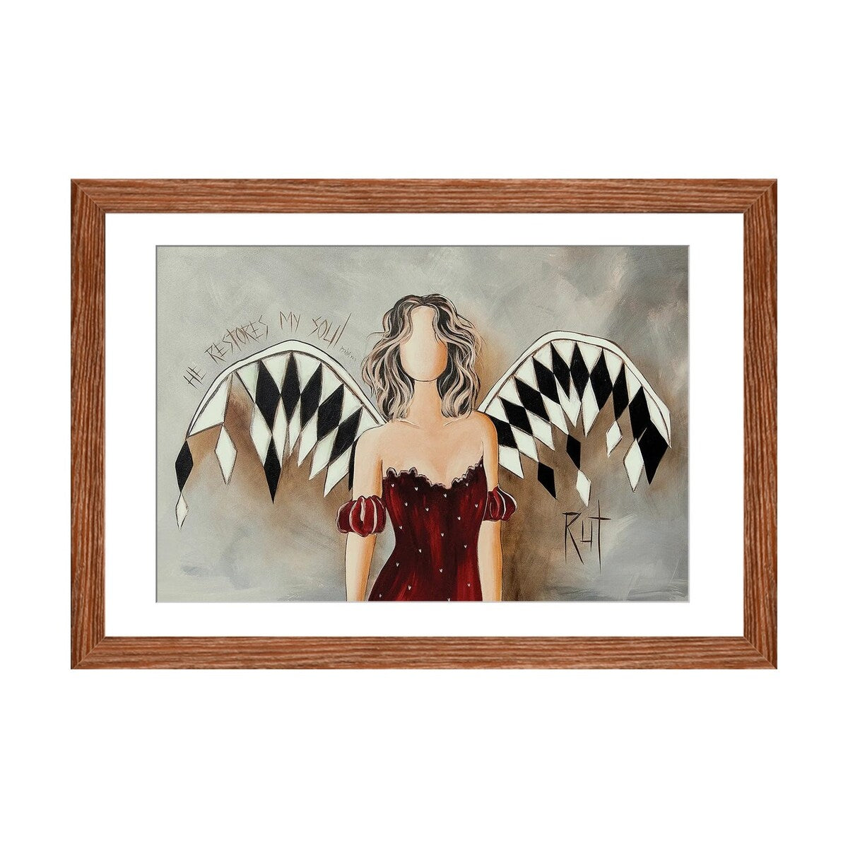 iCanvas "He Restores My Soul" by Ruth's Angels