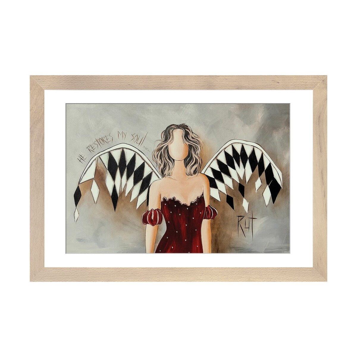 iCanvas "He Restores My Soul" by Ruth's Angels