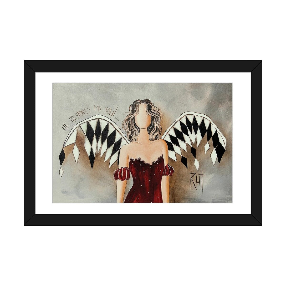 iCanvas "He Restores My Soul" by Ruth's Angels