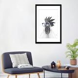 iCanvas "Hen With Blue Glasses" by Printable Lisa's Pets