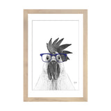 iCanvas "Hen With Blue Glasses" by Printable Lisa's Pets