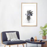 iCanvas "Hen With Blue Glasses" by Printable Lisa's Pets